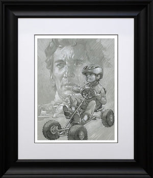Need For Speed Sketch Signed Framed Limited Edition Print on Paper by Artist Craig Davison