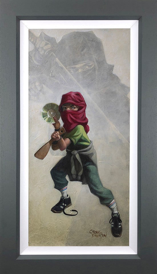 Ninja Star Framed Signed Limited Edition Print on Board by Artist Craig Davison