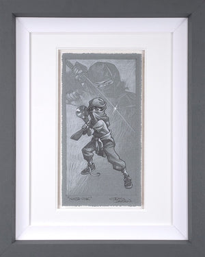 Ninja Star Framed Signed Limited Edition Print on Paper by Artist Craig Davison