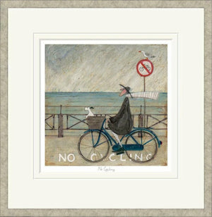 No Cycling Signed Framed Limited Edition Print on Paper by Artist Sam Toft