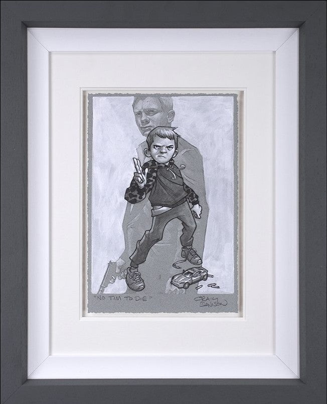 No Tim To Die Framed Signed Limited Edition Print on Paper by Artist Craig Davison