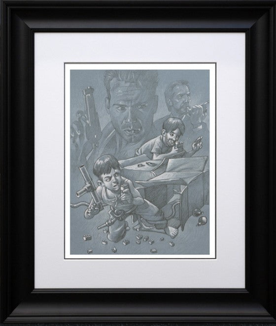 Now I have a Machine Gun,
Ho Ho Ho Framed Signed Limited Edition Print on Paper by Artist Craig Davison