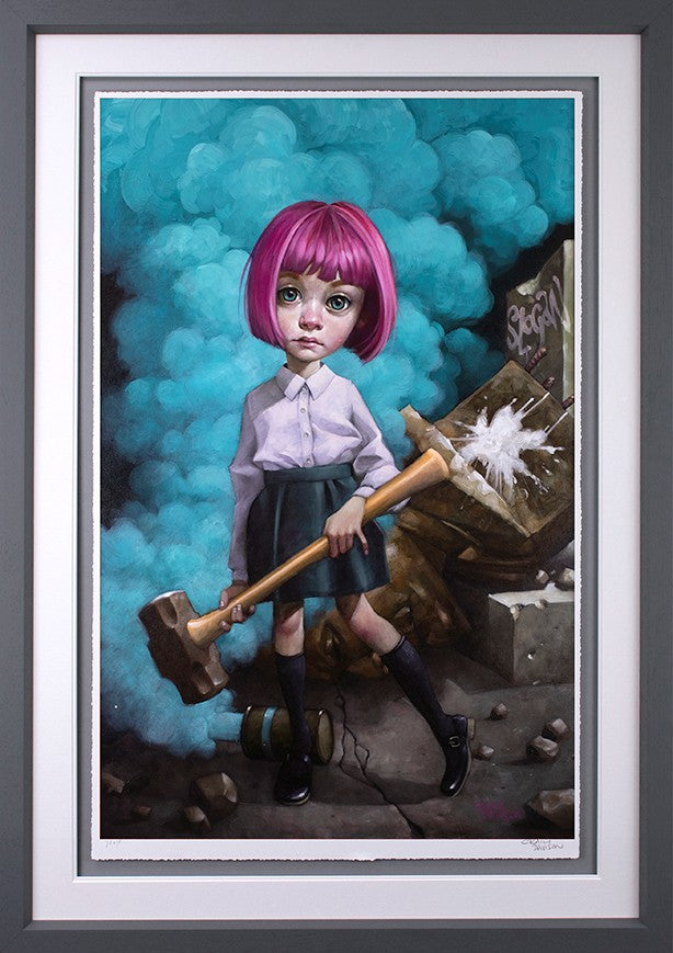 Oh, I Don't Know About Art, But I Know What I Like Framed Signed Limited Print on Paper By Artist Craig Davison 
