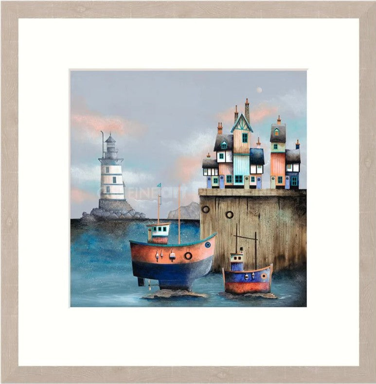 On An Even Keel Signed Framed Limited Edition Print on Paper by Artist Gary Walton