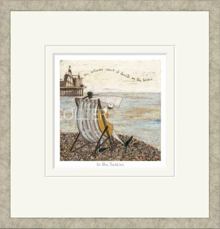 On The Breeze Signed Framed Limited Edition Print on Paper by Artist Sam Toft