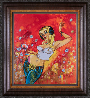 Paper Tiger Framed Signed Limited Edition Print on Board by Artist Todd White 