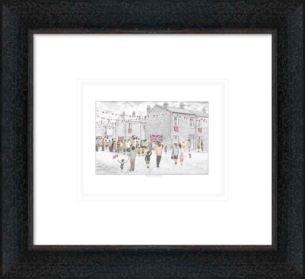 Pride of Britain Signed Framed Limited Edition Print on Paper by Artist Leigh Lambert
