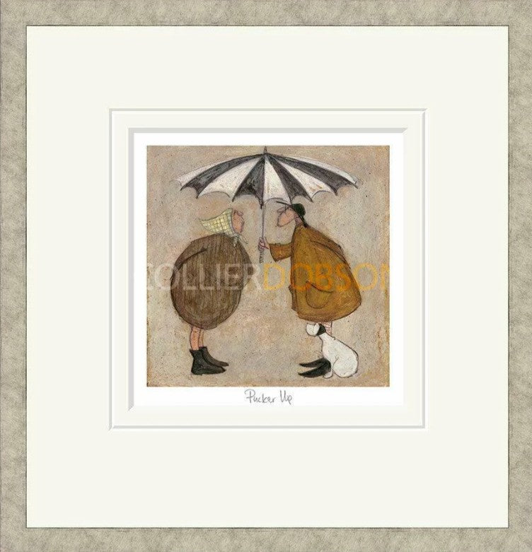 Pucker Up Signed Framed Limited Edition Print on Paper by Artist Sam Toft