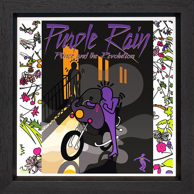Purple Rain Framed Limited Edition Print on Paper by Artist Tboy
