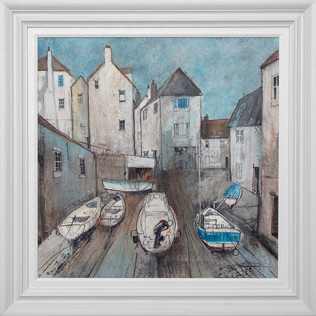Quayside I Signed Framed Limited Edition Print on Paper by Artist Dale Bowen