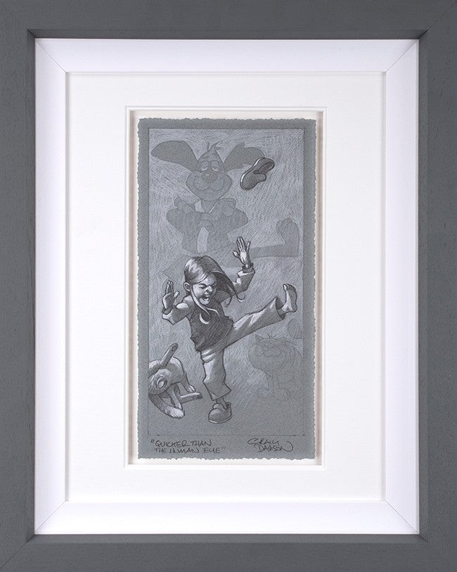 Quicker Than The Human Eye Framed Signed Limited Edition Print on Paper by Artist Craig Davison