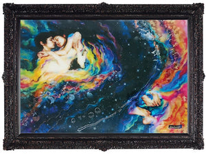 Romeo and Juliet Framed Mixed Media Print by Artist Kerry Darlington
