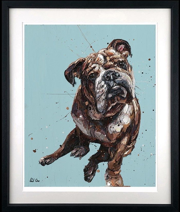 Roscoe  Framed Signed Limited Edition Print on Paper by Artist Paul Oz