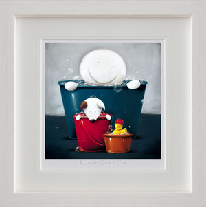 Rub A Dub Dub Framed Signed Limited Edition Print on Paper by Artist Doug Hyde