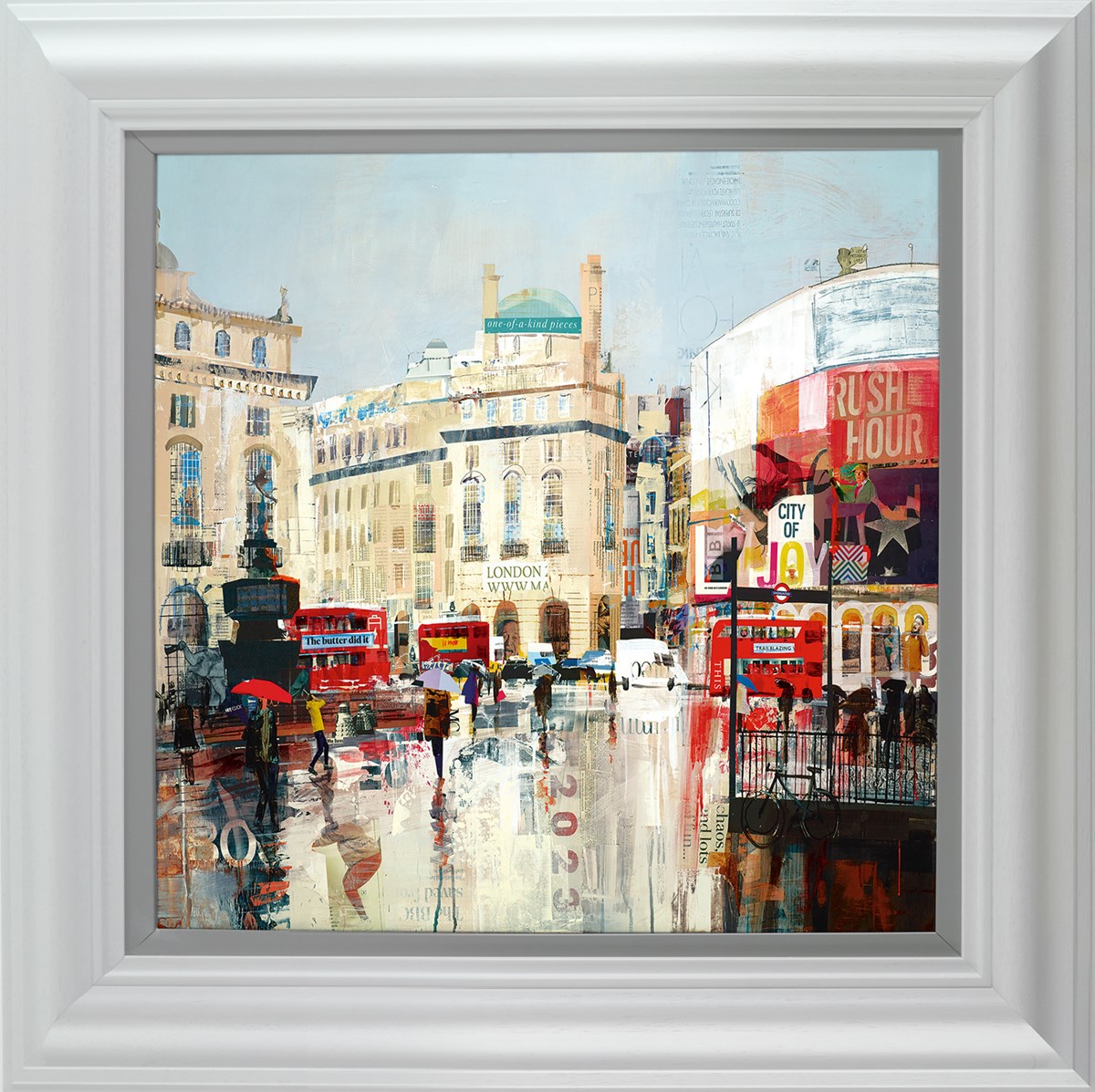 Rush Showers Framed Print on Board by Artist Tom Butler