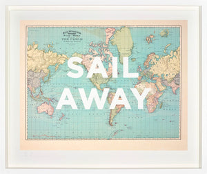 Sail Away Framed Signed Limited Edition Print on Paper by Artist The Real Hackney Dave