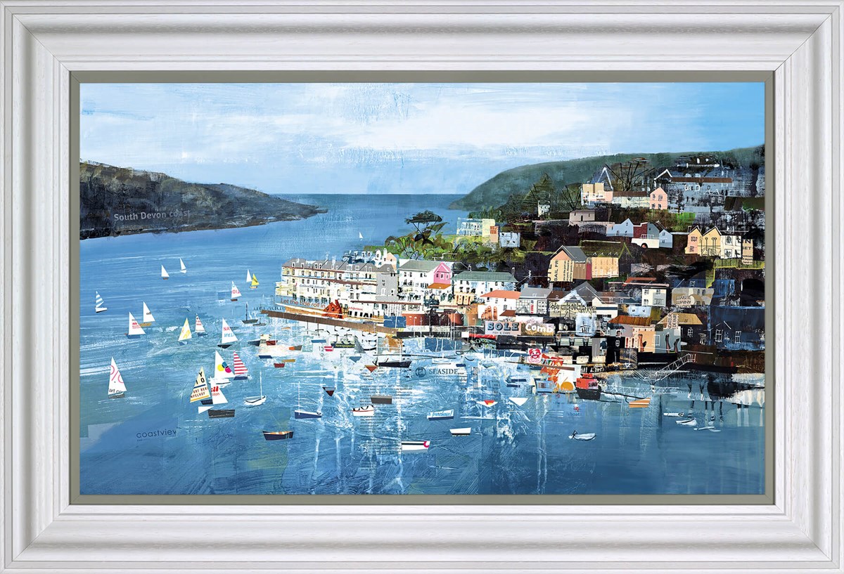 Salcombe Sails Framed Limited Edition Print on Board by Artist Tom Butler