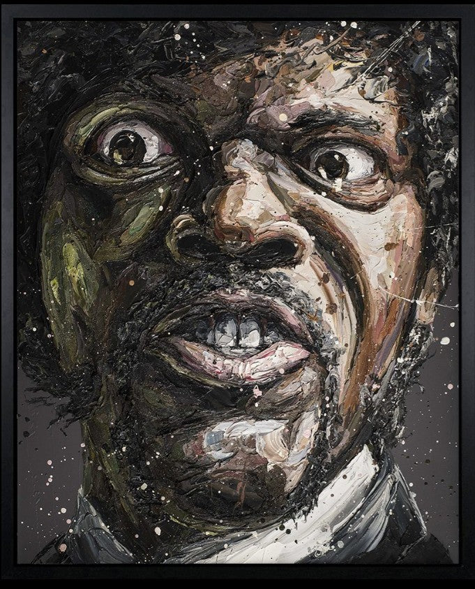 Say What Framed Signed Limited Edition Print on Canvas by Artist Paul Oz