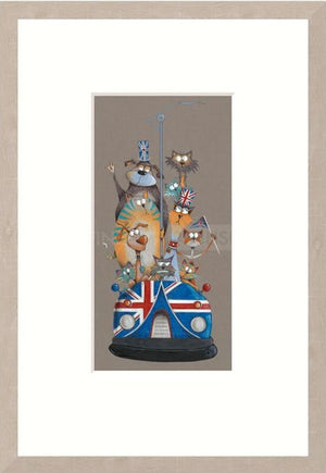 Scream For Speed I Signed Framed Limited Edition Print on Paper by Artist Gary Walton