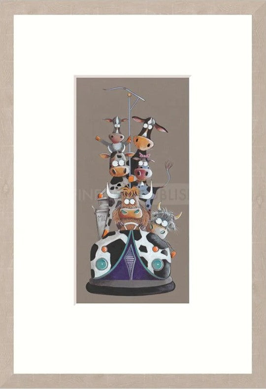 Scream For Speed IV Signed Framed Limited Edition Print on Paper by Artist Gary Walton