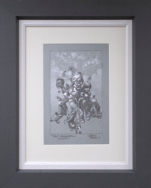 Self-Preservation Society Framed Signed Limited Edition Print on Paper by Artist Craig Davison