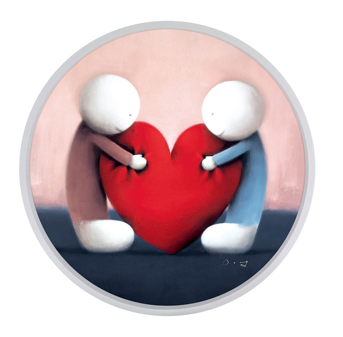 Share The Love Framed Canvas Print by Artist Doug Hyde