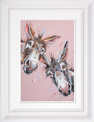 Side by Side Framed Limited Edition Print on Paper by Artist Ashley Saunders