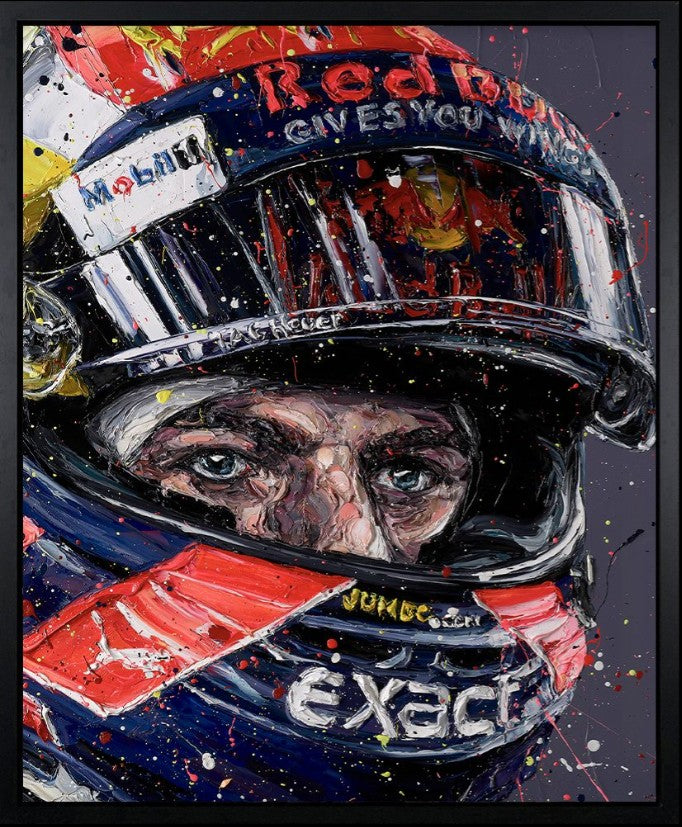 Simply Lovleh Framed Limited Edition Embellished Print on Canvas by Artist Paul Oz