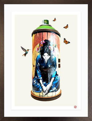 Small Sanctuary Urban Can Framed Limited Edition Print on Paper by Artist Gareth Tristan Evans