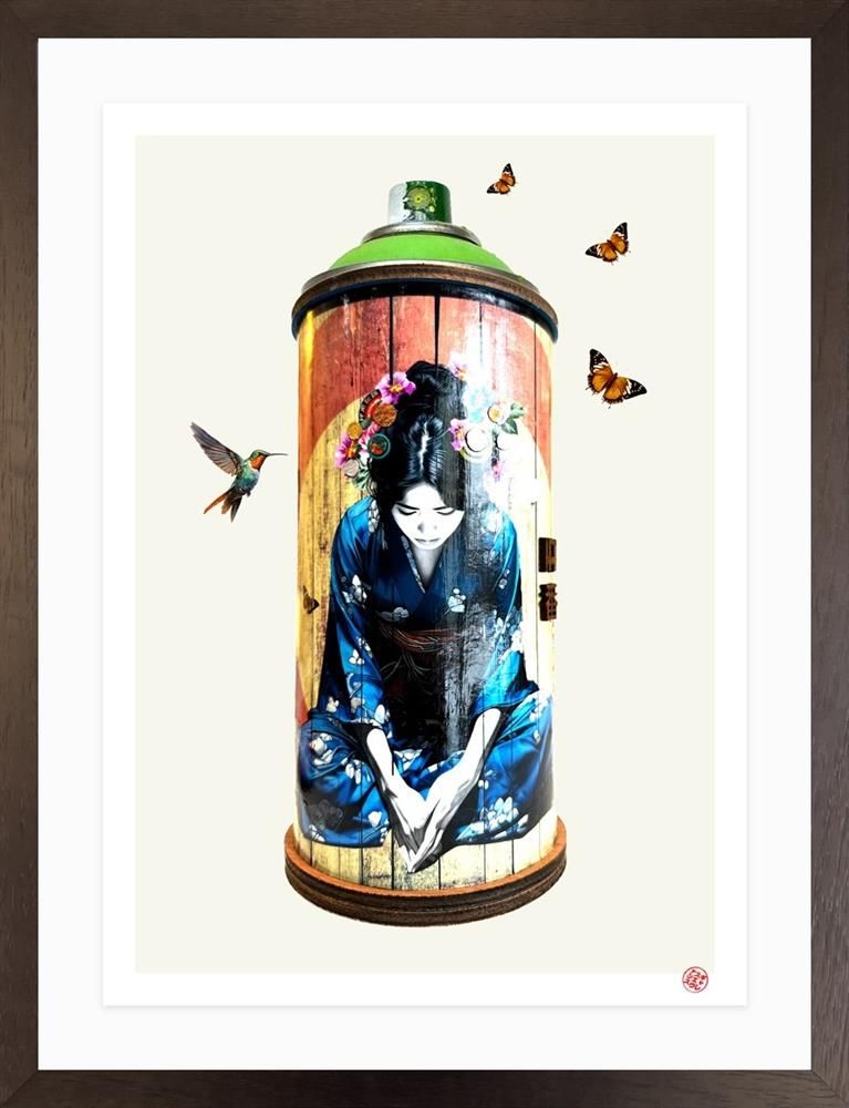 Small Sanctuary Urban Can Framed Limited Edition Print on Paper by Artist Gareth Tristan Evans