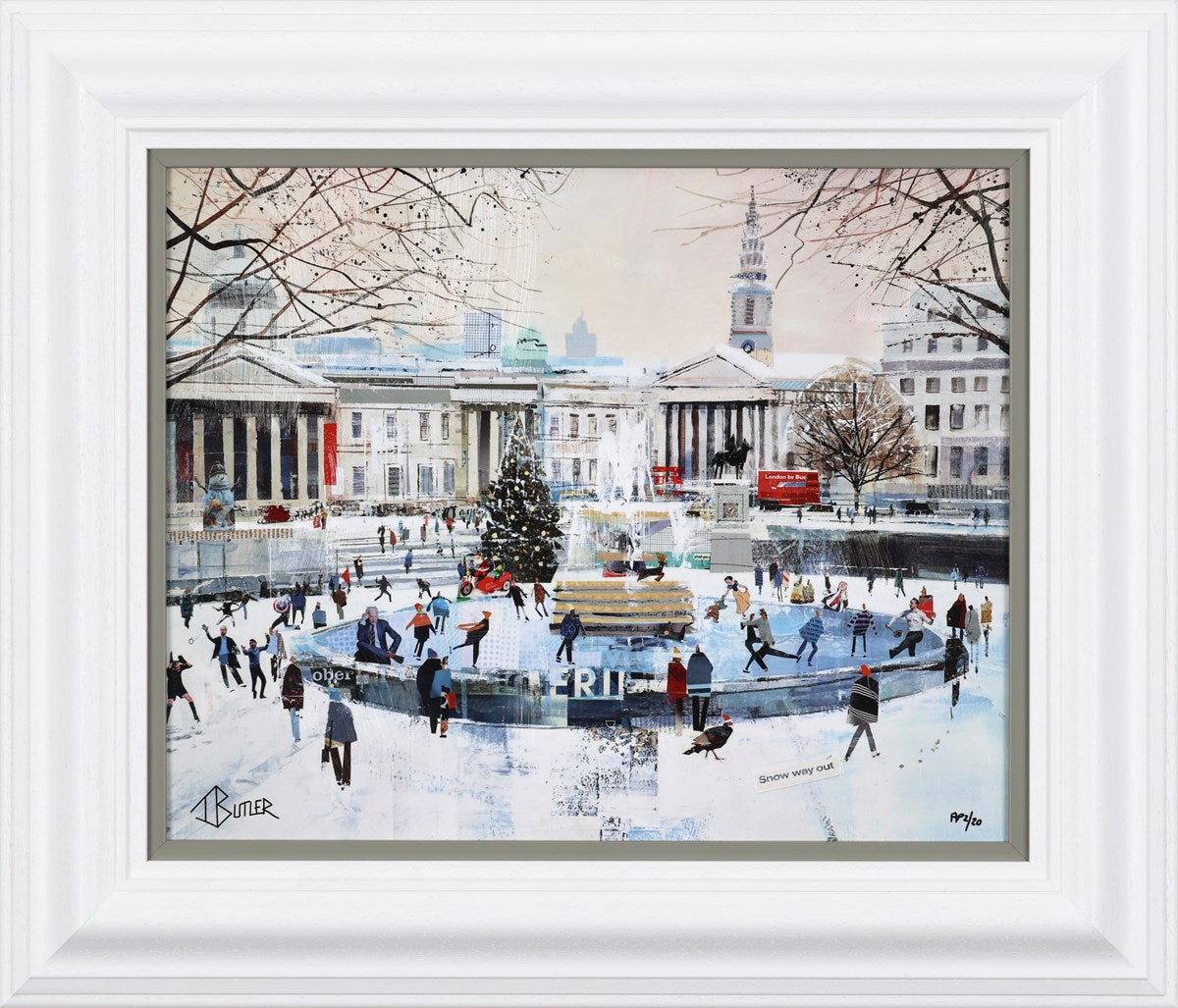 Snow Motion Framed Limited Edition Print on Board by Artist Tom Butler