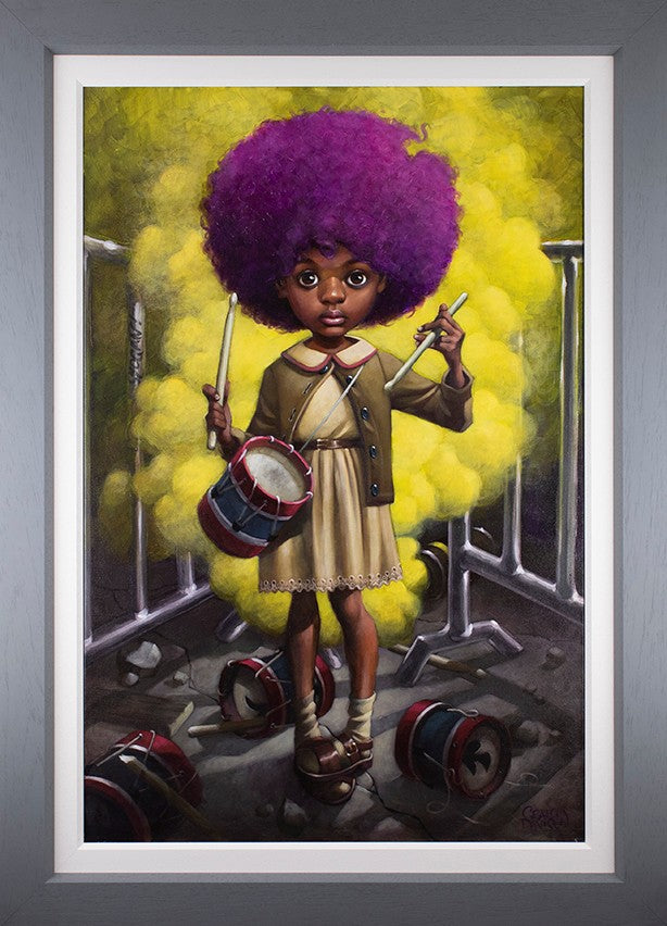 Sound of The Funky Drummer Framed Signed Limited Edition Print on Board by Artist Craig Davison