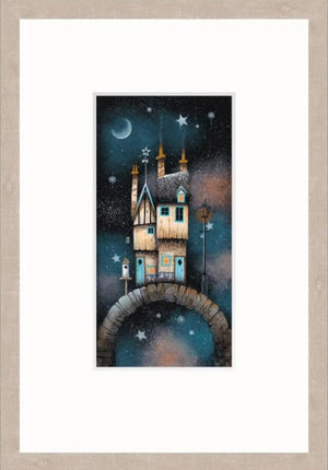 Star Cottage Signed Framed Limited Edition Print on Paper by Artist Gary Walton