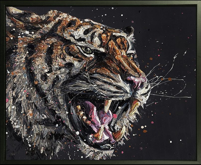 Stark Framed Signed Limited Edition Print on Canvas by Artist Paul Oz