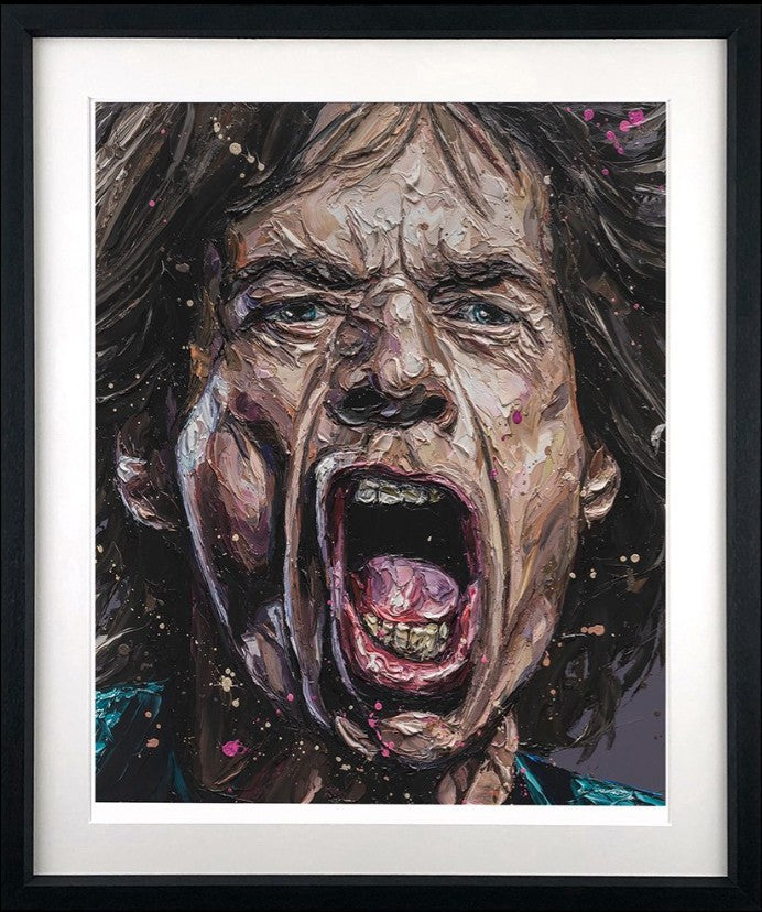 Start Me Up Framed Signed Limited Edition Print on Paper by Artist Paul Oz