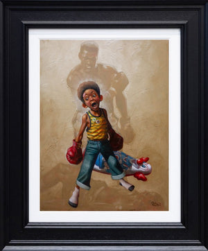 Sting Like A Bee Signed Framed Limited Edition Print on Board by Artist Craig Davison