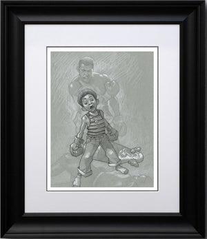 Sting Like A Bee Sketch Signed Framed Limited Edition Print on Board by Artist Craig Davison
