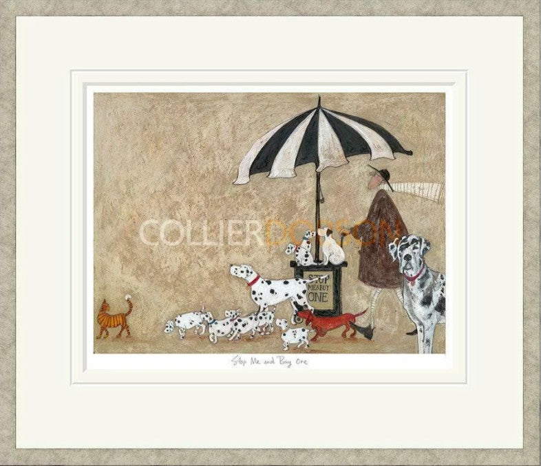 Stop Me And Buy One Signed Framed Limited Edition Print on Paper by Artist Sam Toft