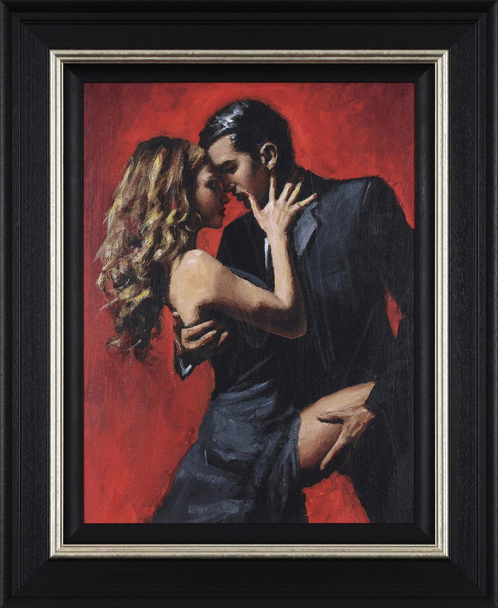 Tango En San Telmo VII Signed Framed Limited Edition Print on Board by Artist Fabian Perez