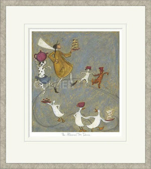 The Afternoon Tea Dance Signed Framed Limited Edition Print on Paper by Artist Sam Toft