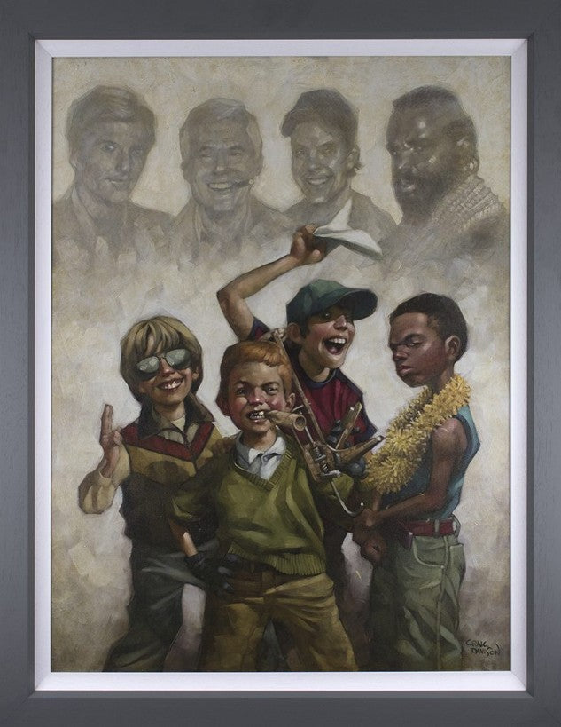 The B-Team Framed Signed Limited Edition Print on Board by Artist Craig Davison