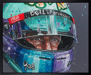 The Better Prospect - Daniel Ricciardo Framed Print on Canvas by Artist Paul Oz