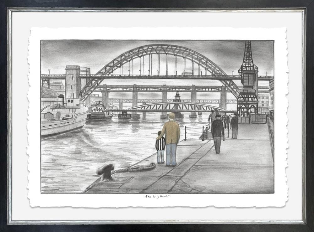 The Big River Signed Framed Limited Edition Print on Paper by Artist Leigh Lambert