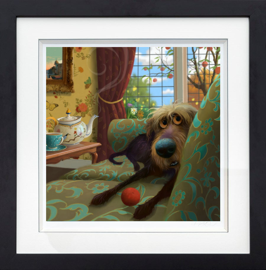 The Biscuit Tin Framed Signed Limited Print on Paper by Artist Stephen Hanson