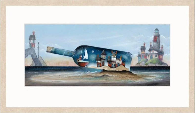The Clock Tower Signed Framed Limited Edition Print on Paper by Artist Gary Walton