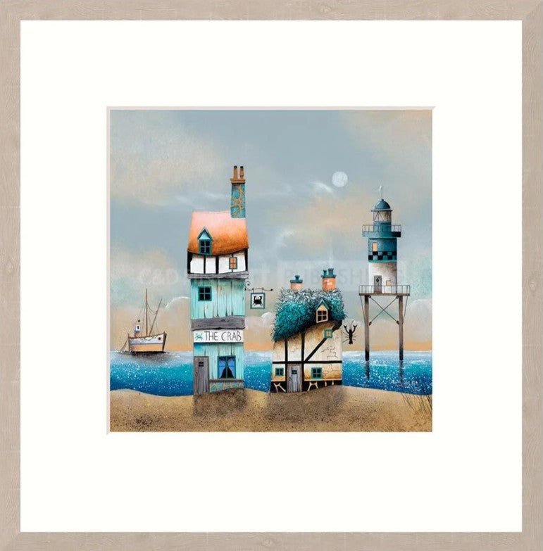 The Crab & Lobster Signed Framed Limited Edition Print on Paper by Artist Gary Walton