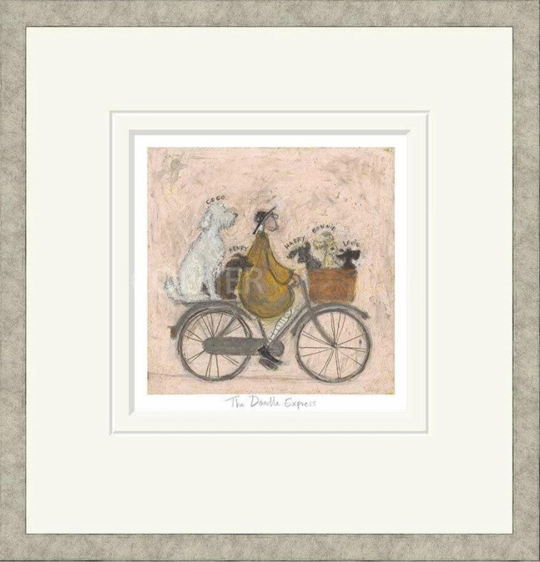 The Doodle Express Signed Framed Limited Edition Print on Paper by Artist Sam Toft