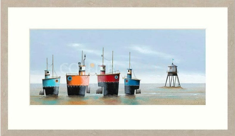 The Fab Four Signed Framed Limited Edition Print on Paper by Artist Gary Walton