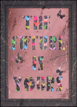 The Future is Yours Framed Limited Edition Mixed Media by Artist Maxim