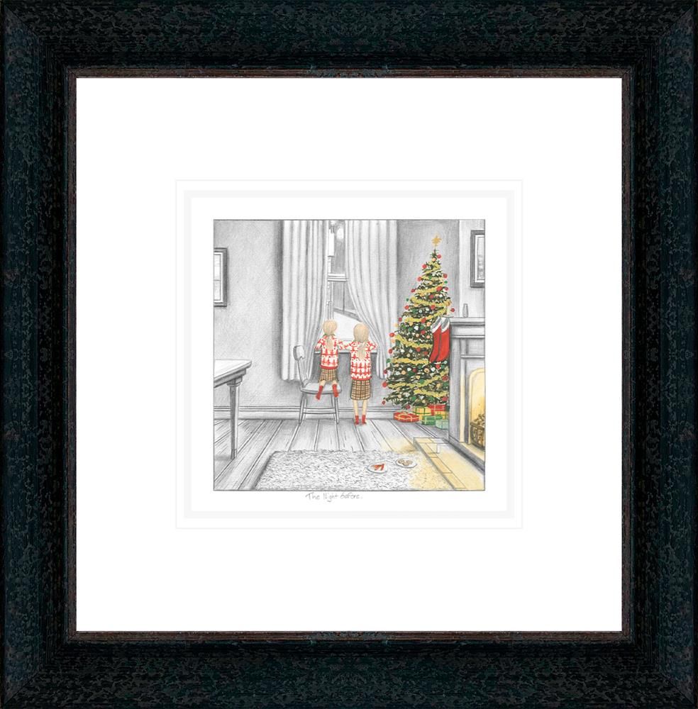 The Night Before Signed Framed Limited Edition Print on Paper by Artist Leigh Lambert